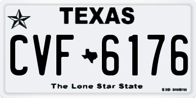 TX license plate CVF6176