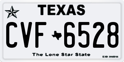 TX license plate CVF6528
