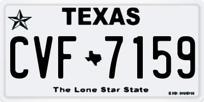 TX license plate CVF7159