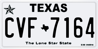 TX license plate CVF7164