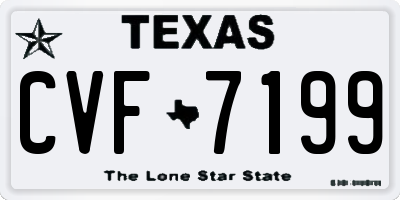TX license plate CVF7199