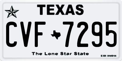 TX license plate CVF7295