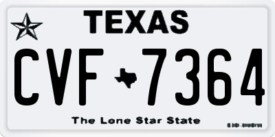 TX license plate CVF7364