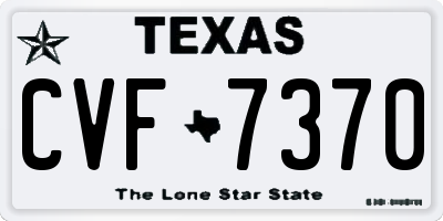 TX license plate CVF7370