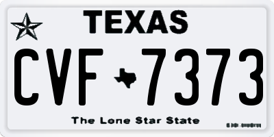 TX license plate CVF7373