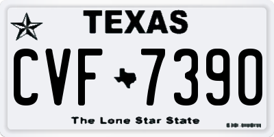 TX license plate CVF7390
