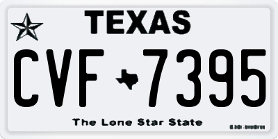 TX license plate CVF7395