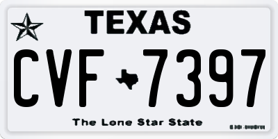 TX license plate CVF7397