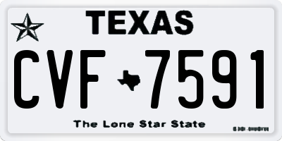 TX license plate CVF7591