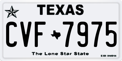TX license plate CVF7975