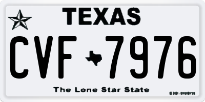 TX license plate CVF7976