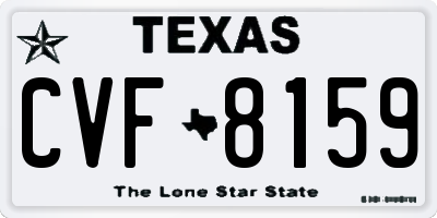 TX license plate CVF8159