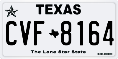 TX license plate CVF8164