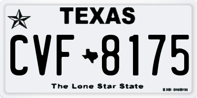 TX license plate CVF8175
