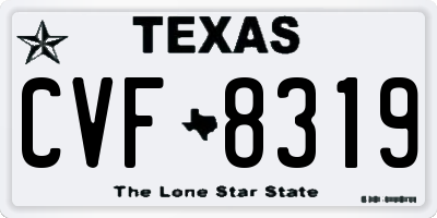 TX license plate CVF8319