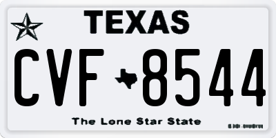 TX license plate CVF8544
