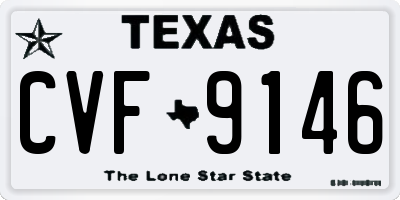 TX license plate CVF9146