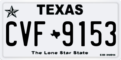 TX license plate CVF9153