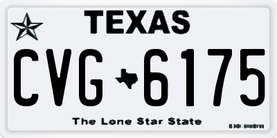 TX license plate CVG6175