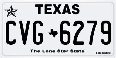 TX license plate CVG6279