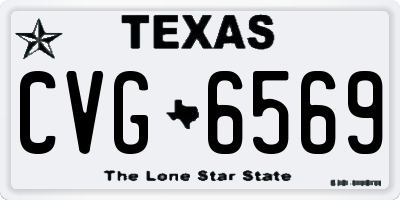 TX license plate CVG6569