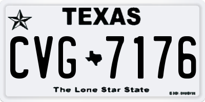 TX license plate CVG7176