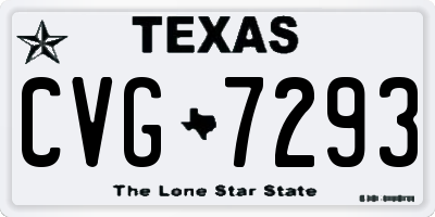 TX license plate CVG7293
