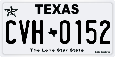 TX license plate CVH0152