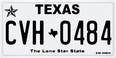 TX license plate CVH0484