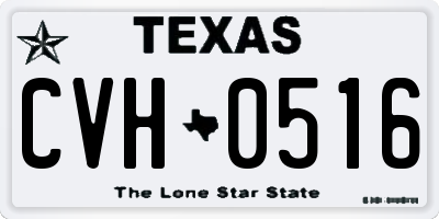TX license plate CVH0516