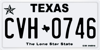 TX license plate CVH0746