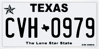 TX license plate CVH0979
