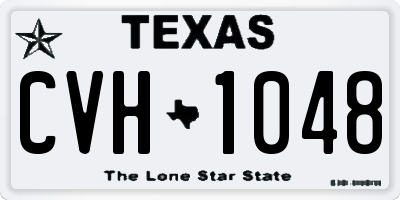 TX license plate CVH1048