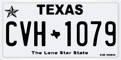 TX license plate CVH1079