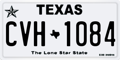 TX license plate CVH1084