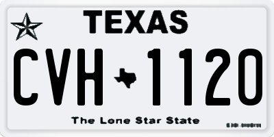 TX license plate CVH1120