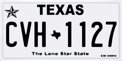 TX license plate CVH1127