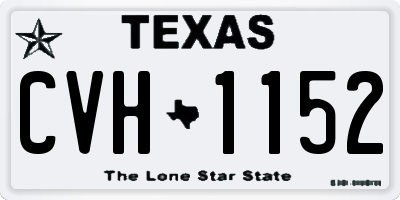 TX license plate CVH1152