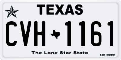 TX license plate CVH1161