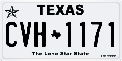 TX license plate CVH1171