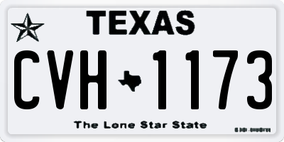 TX license plate CVH1173