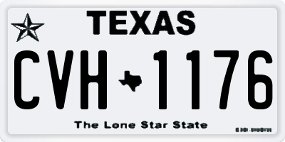 TX license plate CVH1176