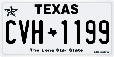TX license plate CVH1199