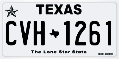TX license plate CVH1261
