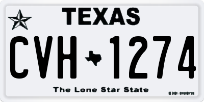 TX license plate CVH1274