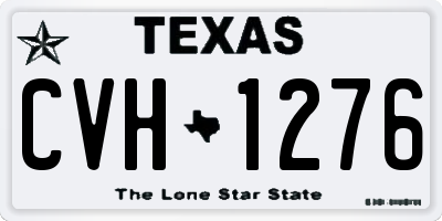 TX license plate CVH1276
