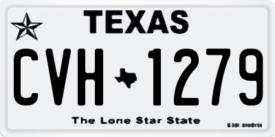 TX license plate CVH1279
