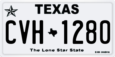 TX license plate CVH1280