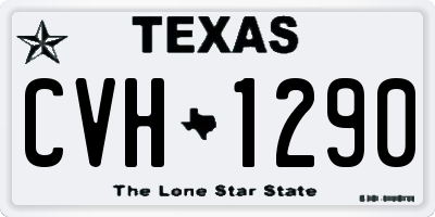 TX license plate CVH1290