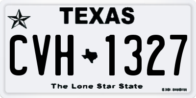 TX license plate CVH1327